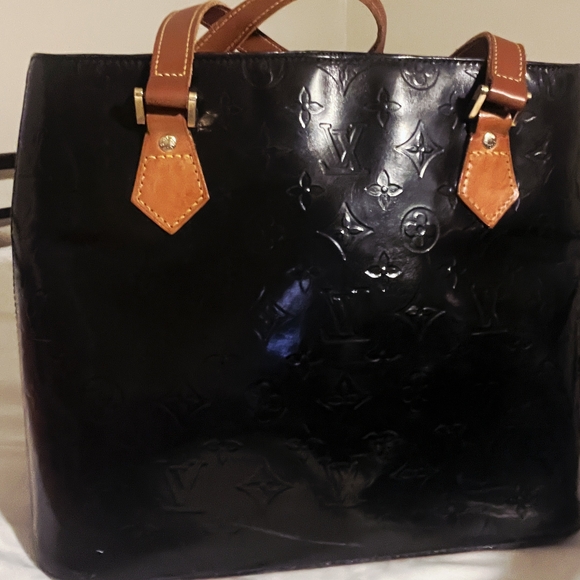 Louis Vuitton Black and Tan Tote Bag - Picture 3 of 9
